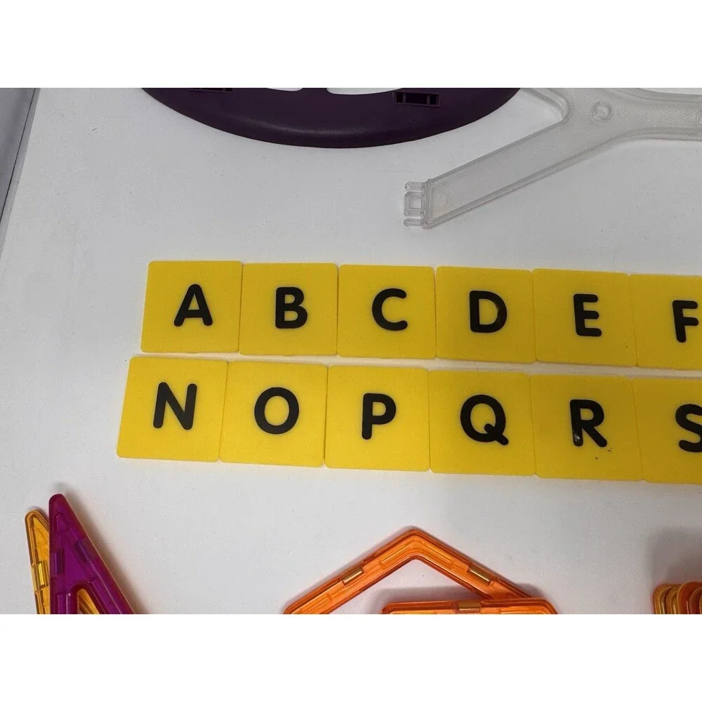 Magformers Magnetic Tiles Lot of 96 Pieces Complete Alphabet Set